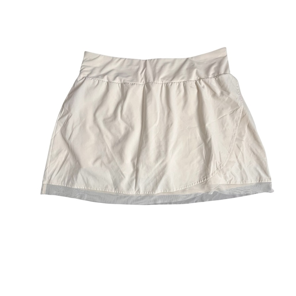 CALIA Women’s Tulip Hem Skort White Athletic Skirt Shorts Size Large